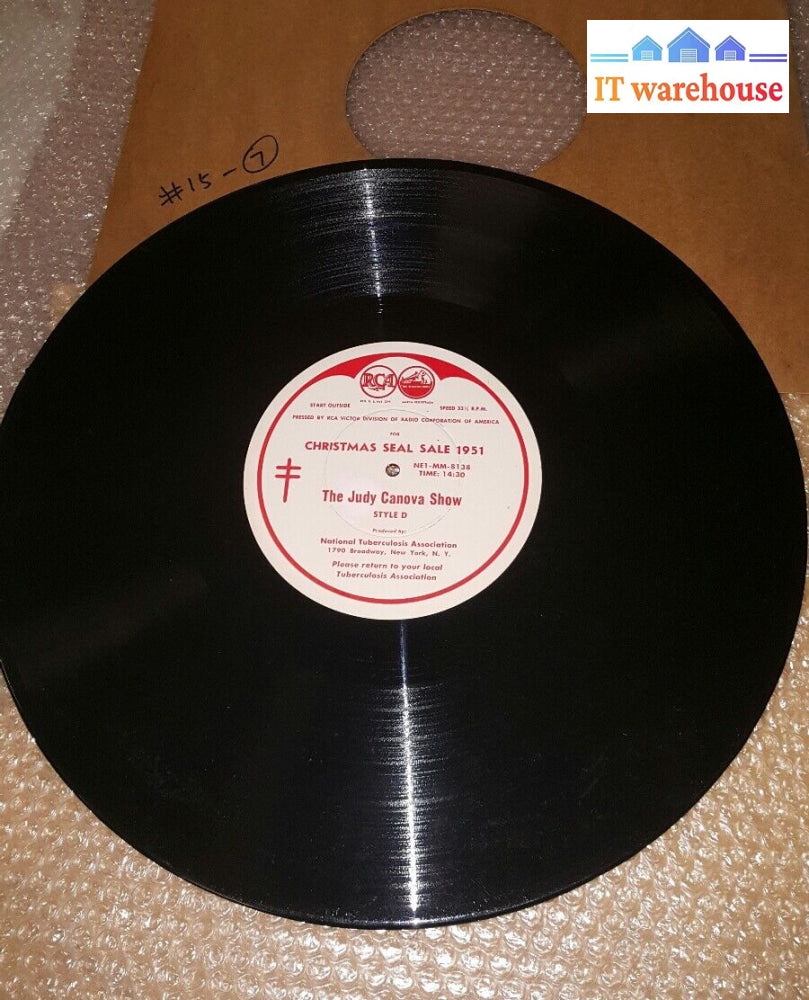 Vinyl Record - The Judy Canova Show -The Roy Rogers Show-Christmas Sale 1951 @@@