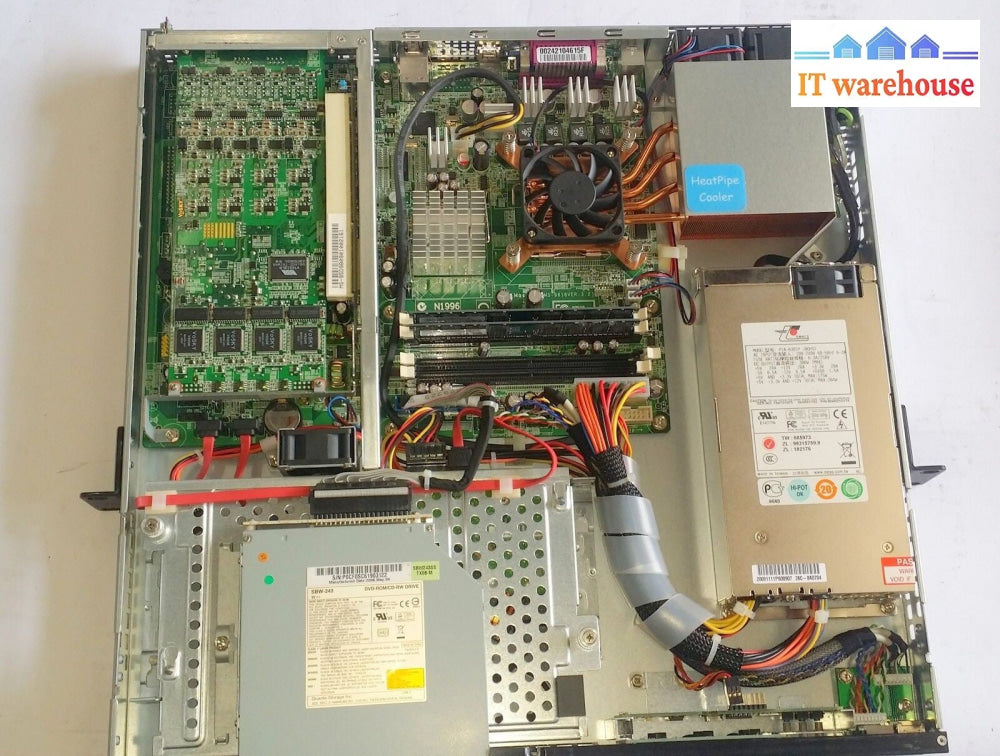 Vosky Exchange Pro VIS8 Quad Core Q6600 2.4GHz FXS-9280 MS-9218 Server 