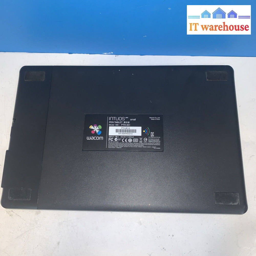 Wacom PTH451 Intuos Pro Graphics Touch Tablet (Black Small) Tablet only