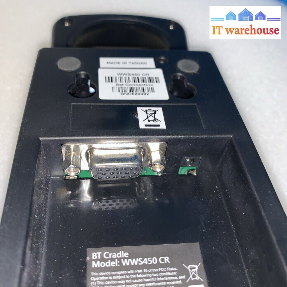 Wasp Barcode WWS450 WWS 450 BT Cradle & Charger ( No Scanner)