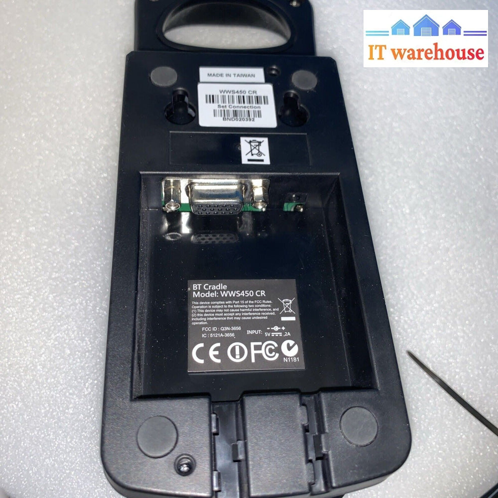 Wasp Barcode WWS450 WWS 450 BT Cradle & Charger ( No Scanner)