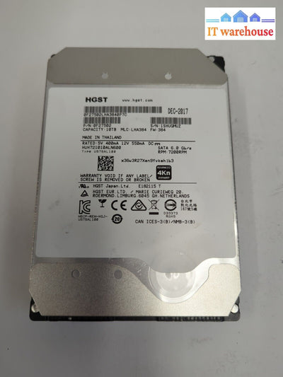 WD HGST 10TB 7.2K SATA 6Gbps 3.5’’ HDD HUH721010ALN600