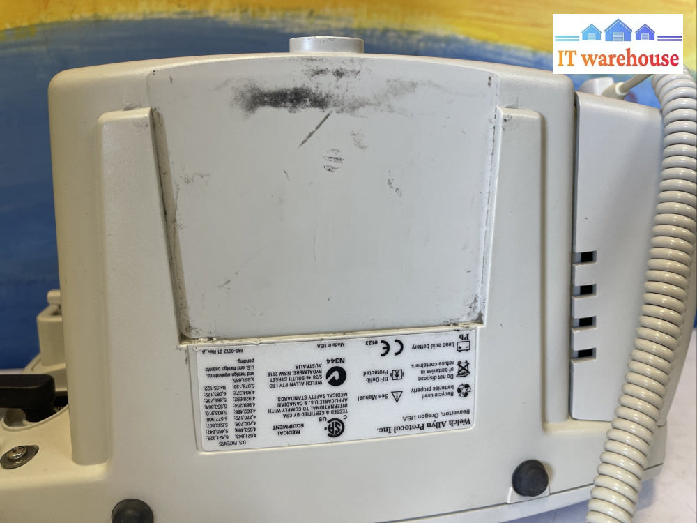 WELCH ALLYN 53STP VITAL SIGNS PATIENT MONITOR #1