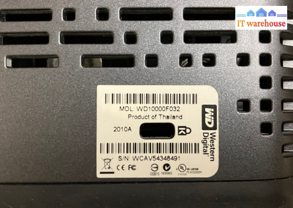 ~ Western Digital My Dvr Expander 1Tb Hard Drive Wd10000F032 E-Sata