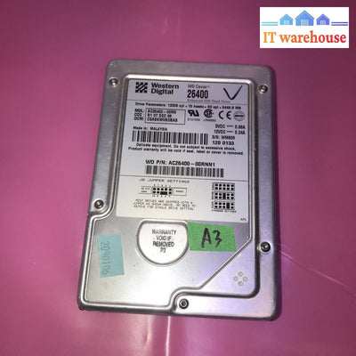 Western Digital WD 26400 6.4 GB IDE 3.5'' AC26400-00RN Hard Drive  Tested-