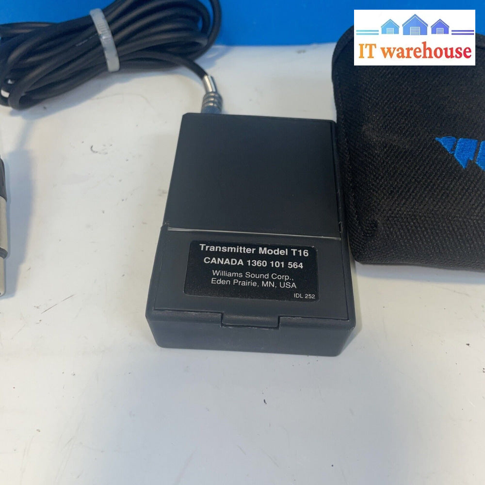 Williams Sound Model T16 Portable Hearing Assistance Ppa Transmitter