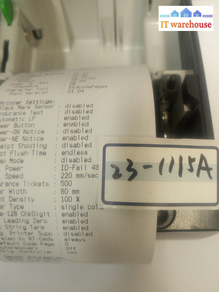 - Wincor Nixdorf TH230+ High Speed Black POS Direct Thermal Receipt USB Printer