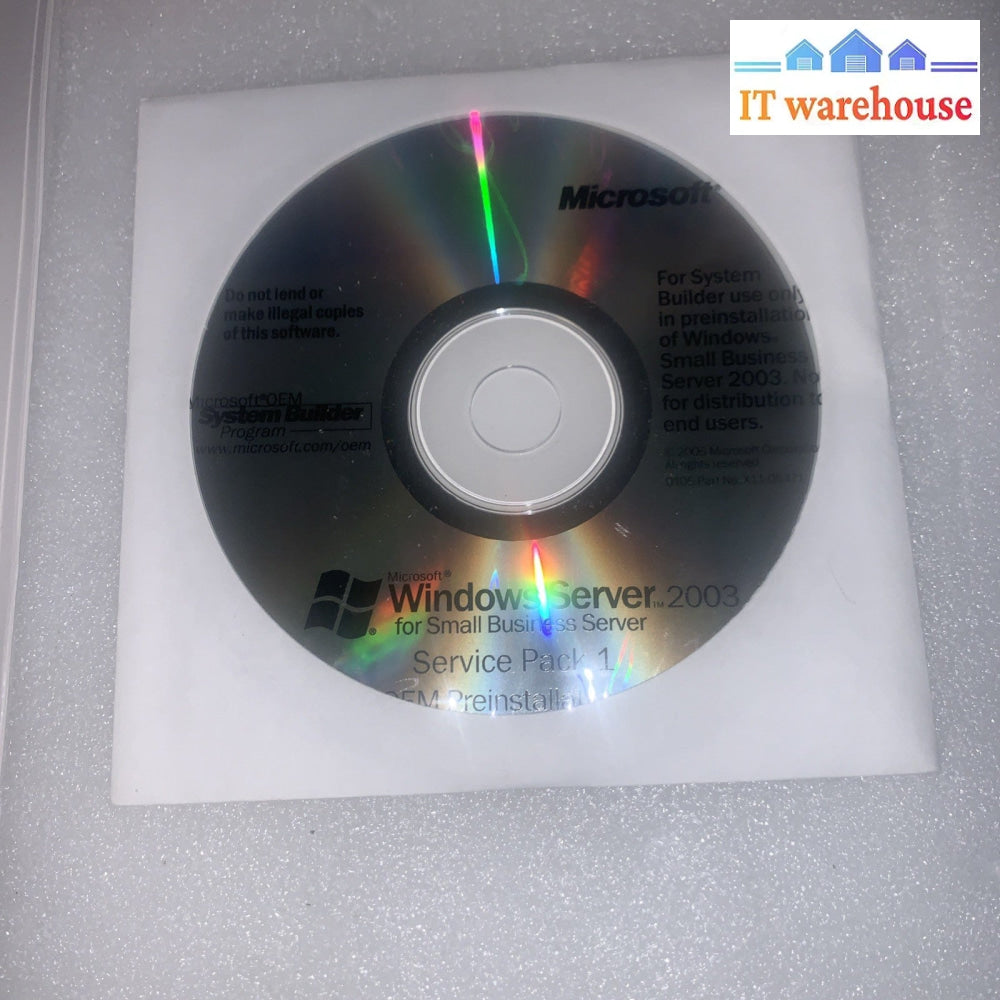 Windows Small Business Server 2003 R2 Prem 1-2CPU 5-CAL