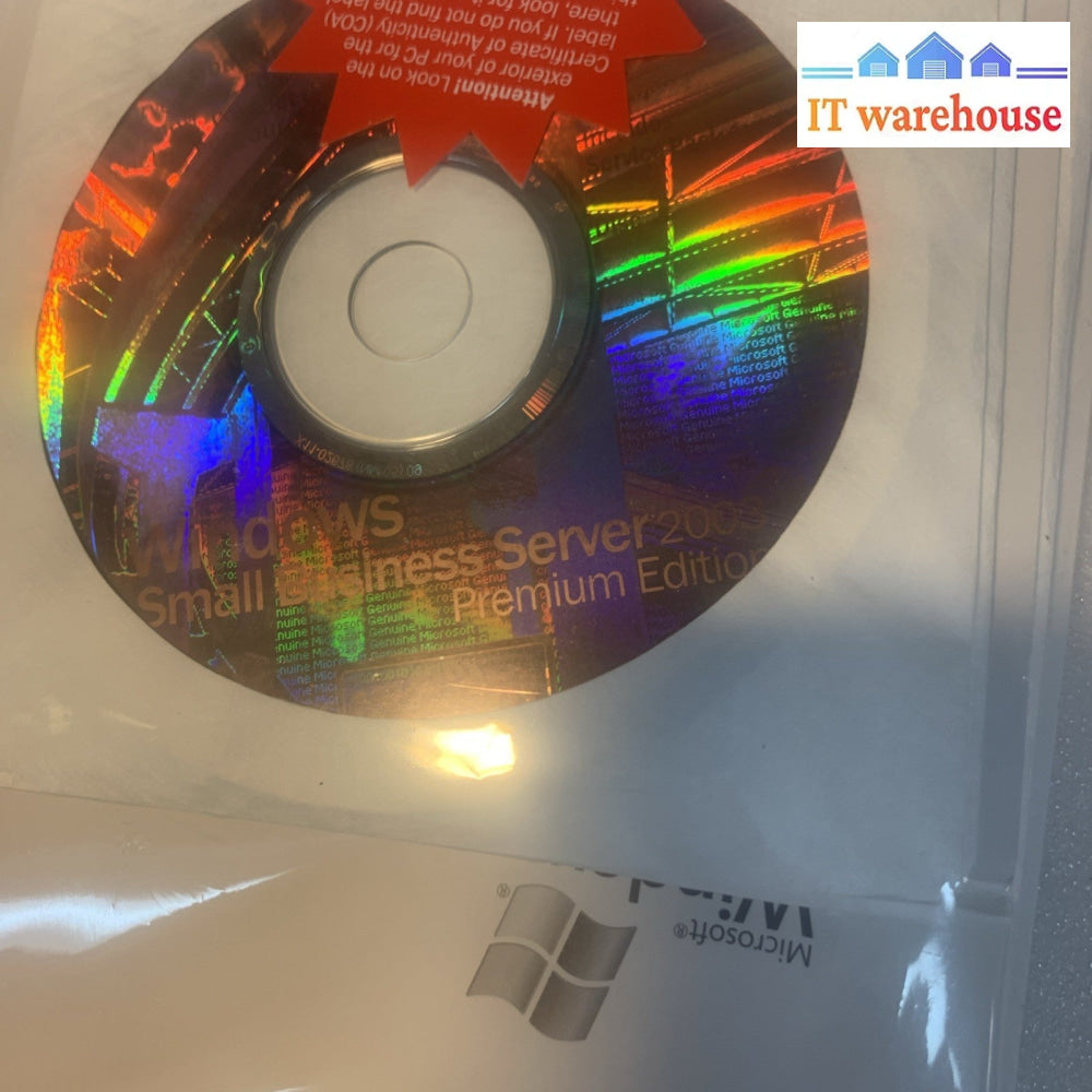 Windows Small Business Server 2003 R2 Prem 1-2CPU 5-CAL