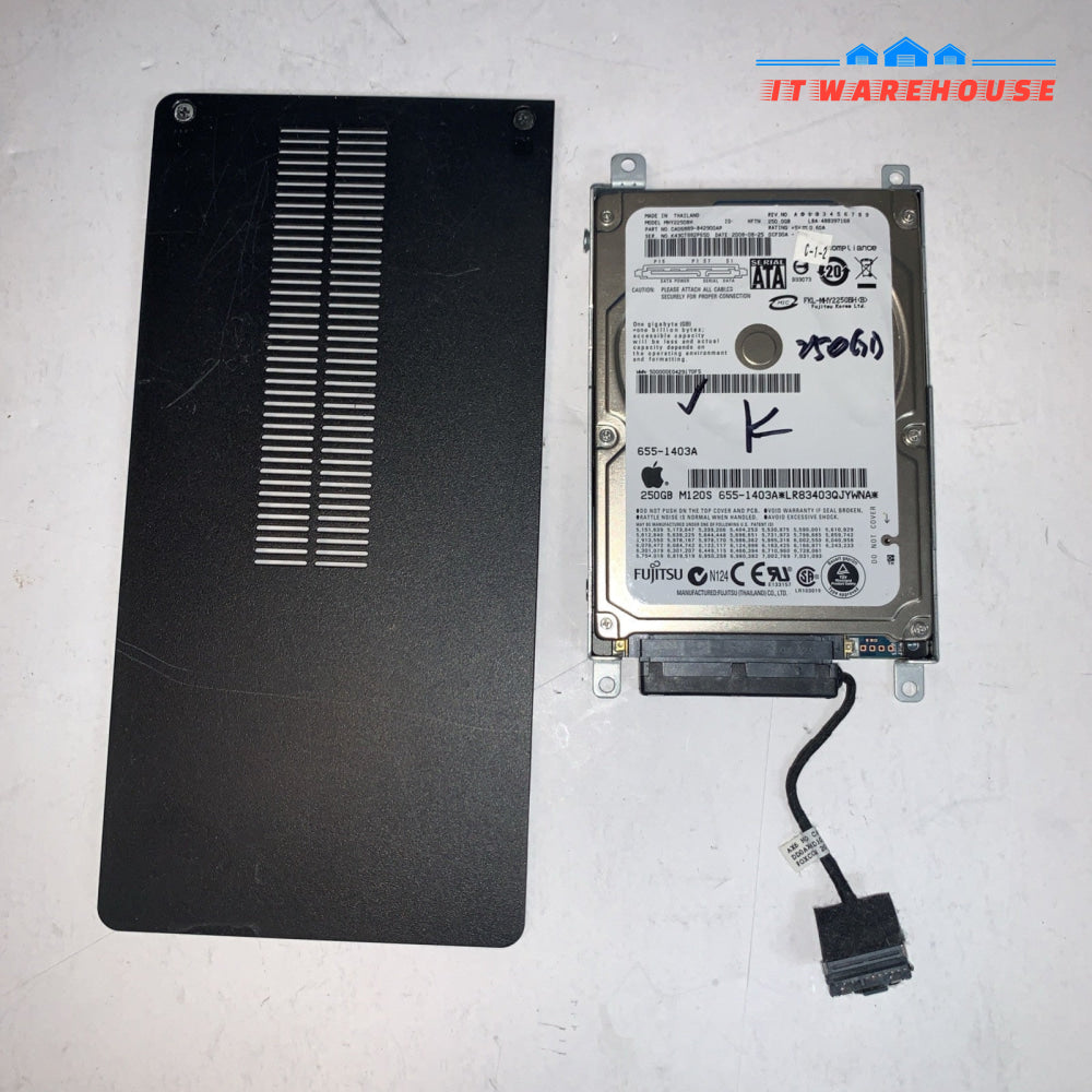 (Windows XP SP3) 250GB Hard Drive/caddy for HP G62 laptop (1000 + days)