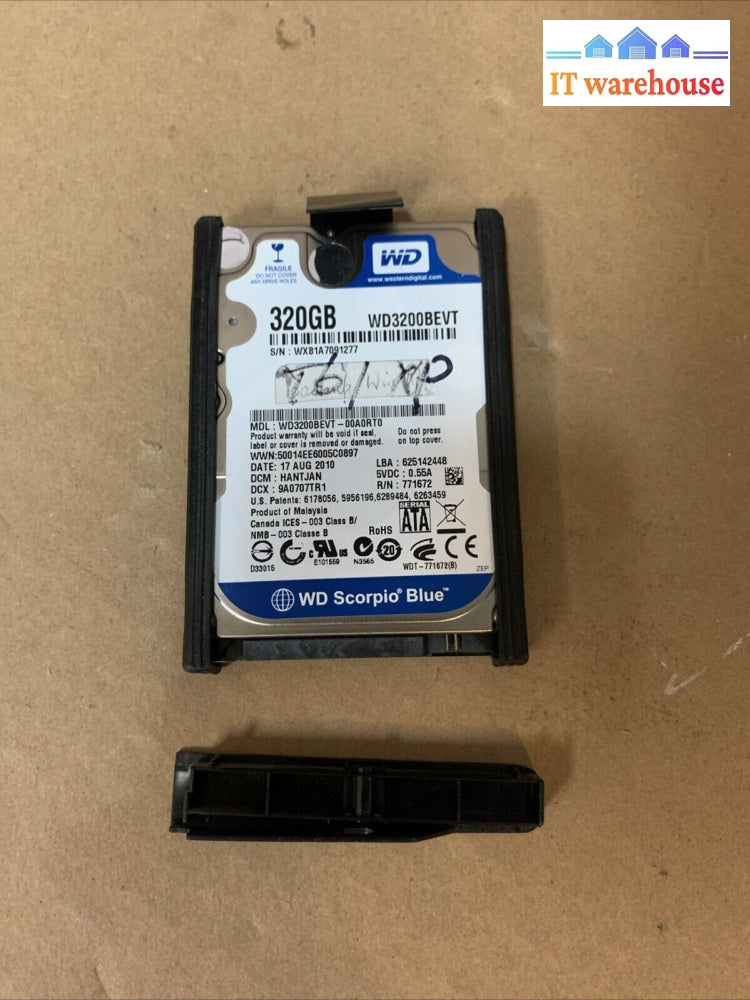 (Windows XP SP3) 320GB Hard Drive /caddy/Cover for lenovo Thinkpad T61 (1K days)