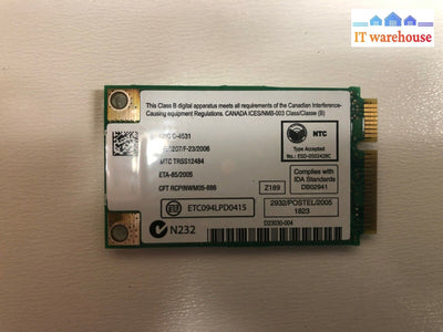 *WM3945ABG Mini PCI-E Wireless WIFI Card 54M 802.11A/B/G MOW1 