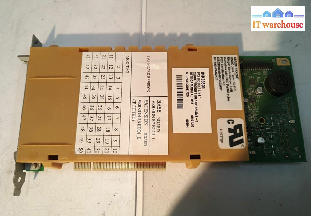 - Xerox ColorQube 9203 9201 Printer Fax Module Fax2kit  84K36690