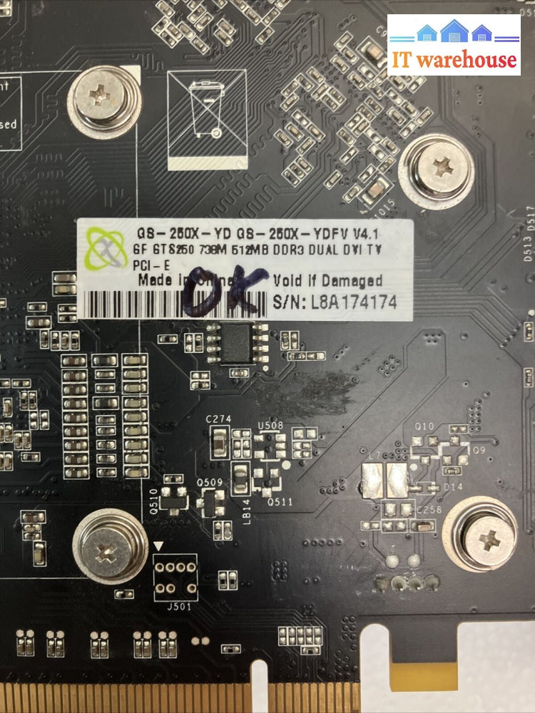 XFX GS-250X-YD GTS 250 738M 512MB DDR3 DUAL DVI PCI-e Video Card GS-250X-YDFU ~