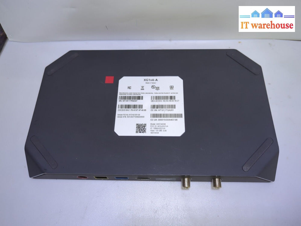 - Xg1V4-A (As Is No Adapter Remote)