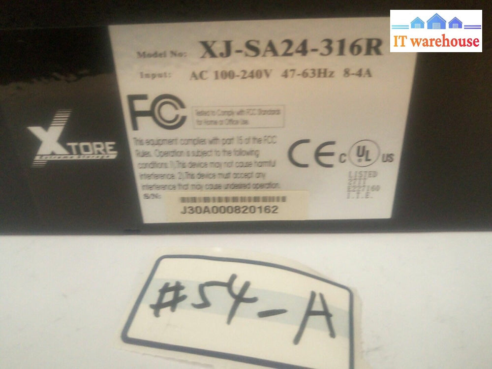 * Xtore XJ1100 series XJ-SA24-316R 3.5" HARD DRIVE SAS STORAGE ARRAY CHASSIS*