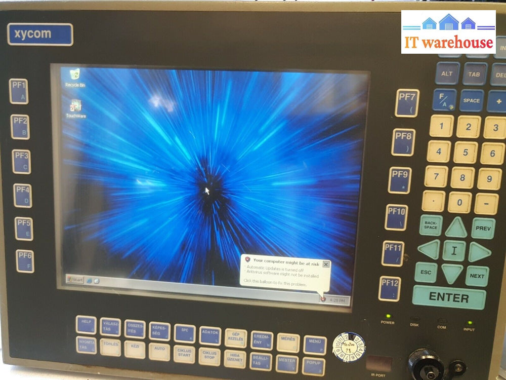 - XYCOM AUTOMATION MODEL 3512KPT PM101682-B TOUCHSCREEN OPERATOR TESTED (NO PSU)