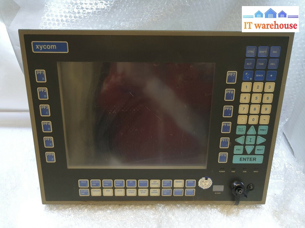 - XYCOM AUTOMATION MODEL 3512KPT PM101682-B TOUCHSCREEN OPERATOR TESTED (NO PSU)