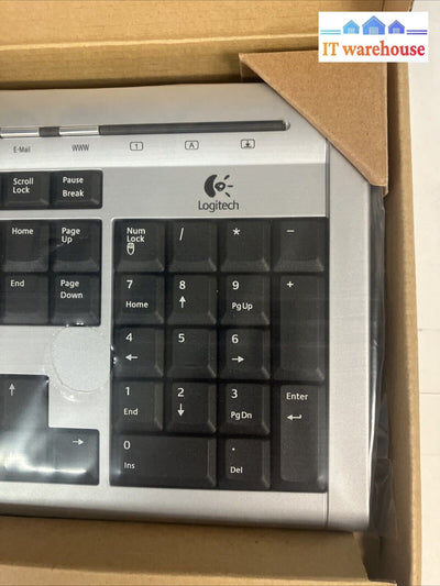 (New) Logitech Y-Sx49 Ultraflat Ps/2 Standard Keyboard P/N: 867327-0403 ~