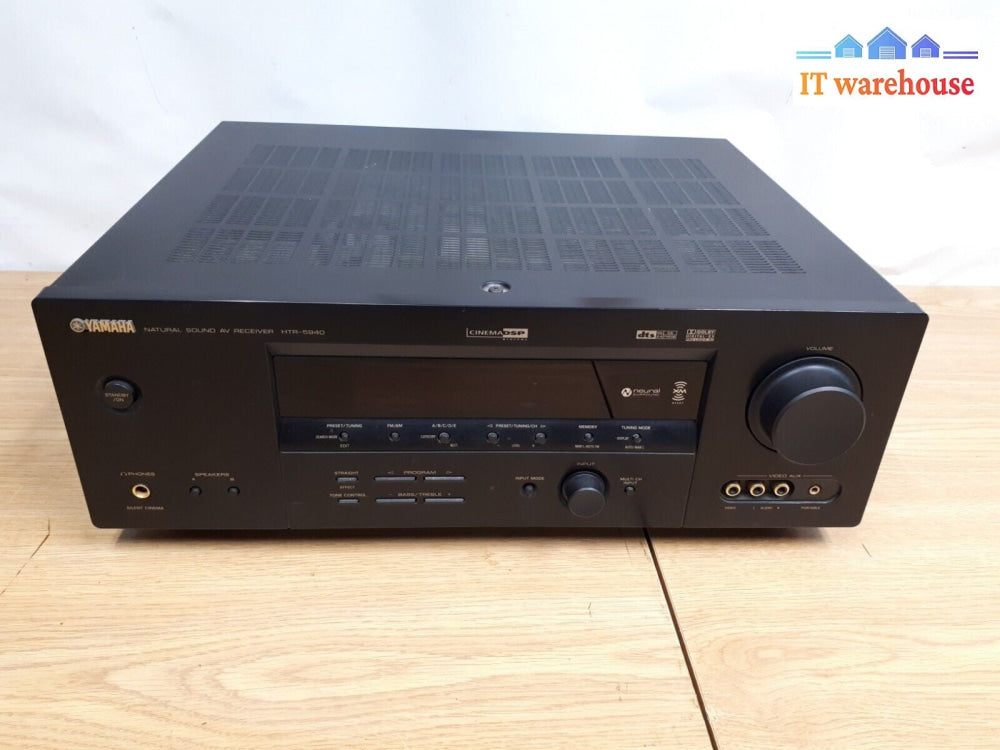 $ Yamaha HTR-5940 Natural sound A/V Receiver 120V 350W Tested (no remote) 