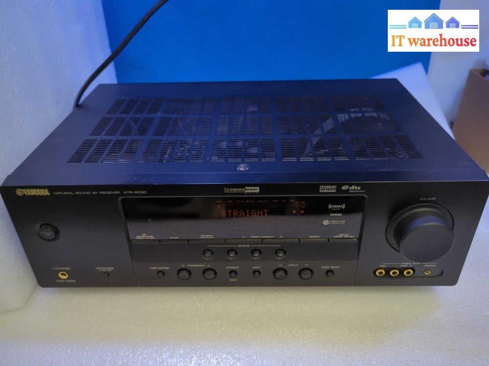Yamaha HTR-6030 Natural Sound AV Receiver  Tested (No Remote) -