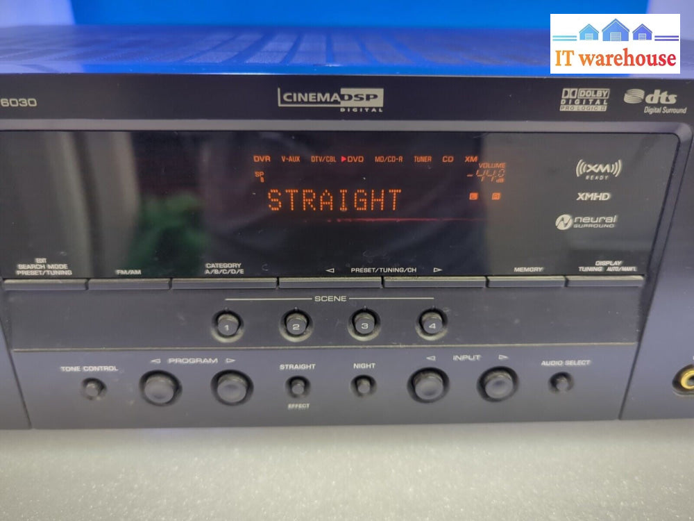 Yamaha HTR-6030 Natural Sound AV Receiver  Tested (No Remote) -
