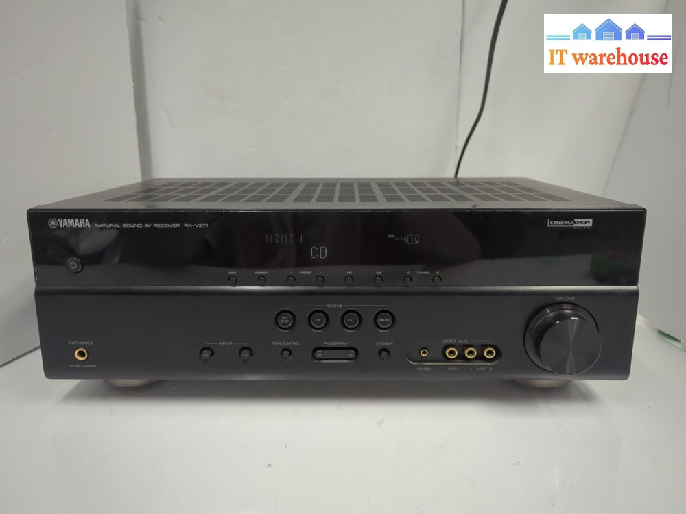 Yamaha RX-V371 A/V Natural Sound Stereo 250W Receiver (NO Remote) -