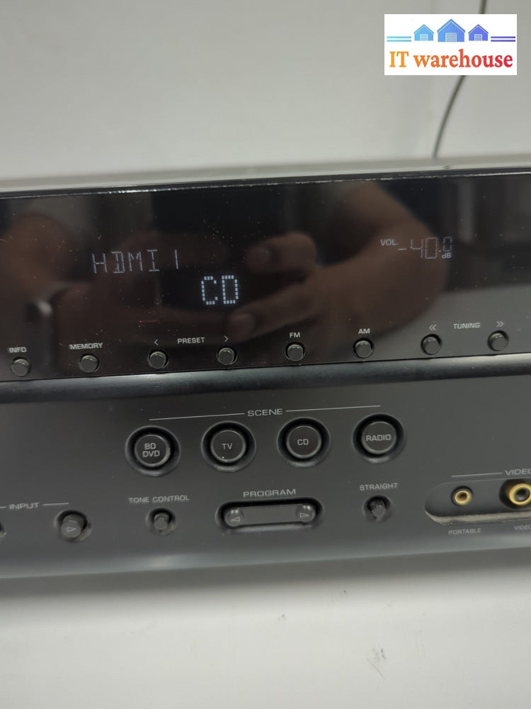 Yamaha RX-V371 A/V Natural Sound Stereo 250W Receiver (NO Remote) -
