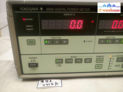 - YOKOGAWA 2533 DIGITAL POWER METER SINGLE-PHASE MODEL 253311