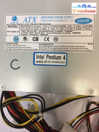 - YOUNG YEAR ATX SWITCHING POWER PUPPLY YP-500-A  400W 