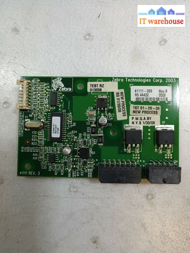 - Zebra 110XiIII Plus Thermal Label Printer Power Adapter Borad 41111-099