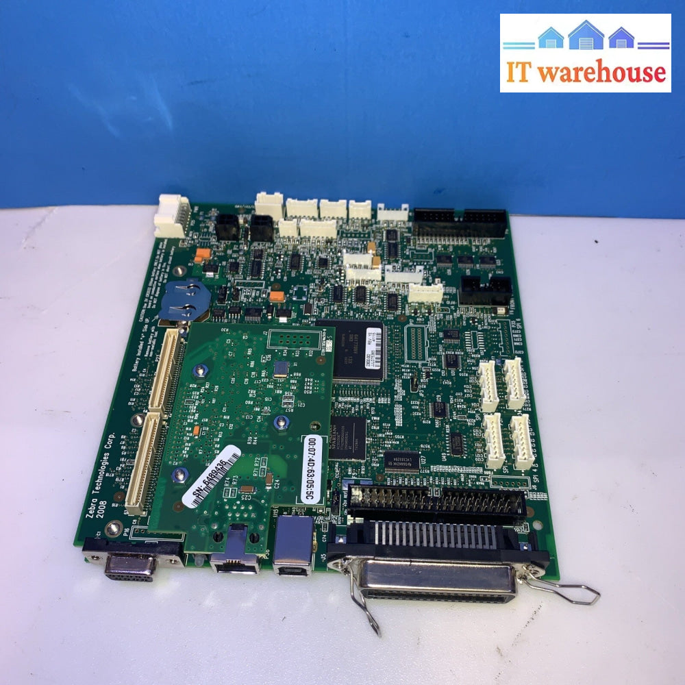 Zebra 23630-100 23630-002 140Xi4 Label Printer Main Logic Board w/Network Card