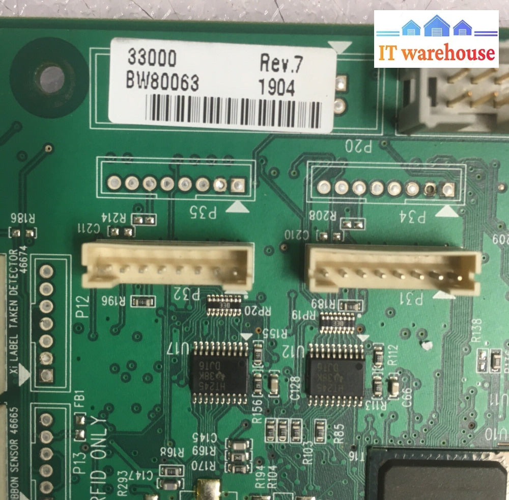 +Zebra 33000 Rev 7 Main Logic Board for 105SL Printer
