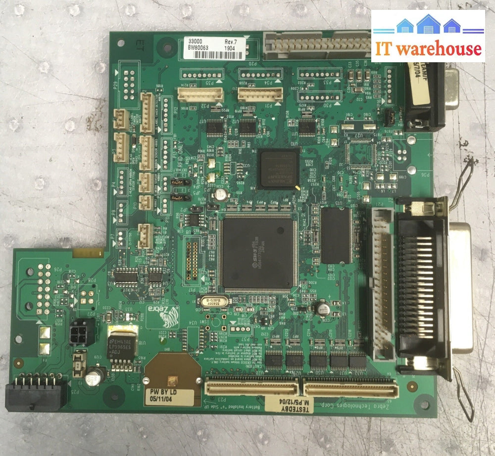+Zebra 33000 Rev 7 Main Logic Board for 105SL Printer