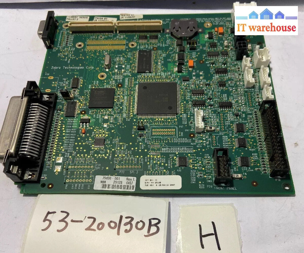~ Zebra 79400-011 REV N Main Logic Board for ZM400 Printers