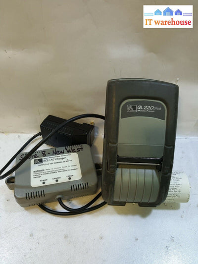 -  Zebra QL220 Plus Portable Network Mobile Thermal Printer W/ Battery &Charger