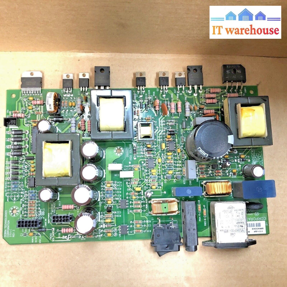 $ Zebra Z6M 4ZM Main LVPS Power Supply Board 77711 / 77715P - Working Pull