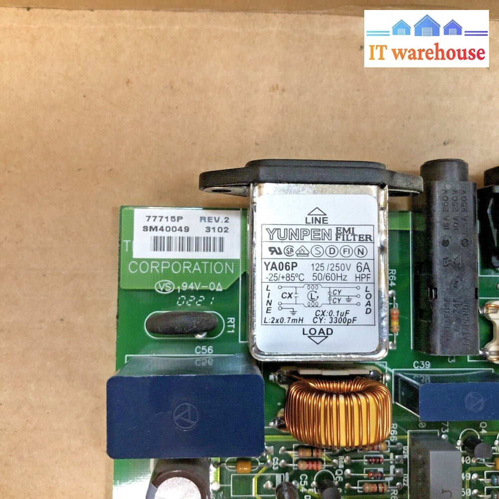 $ Zebra Z6M 4Zm Main Lvps Power Supply Board 77711 / 77715P - Working Pull