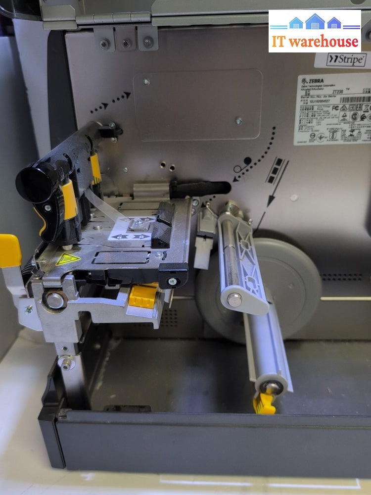 Zebra ZT230 203 DPI Thermal Label Printer (Ethernet/USB) 123100-203 TESTED -