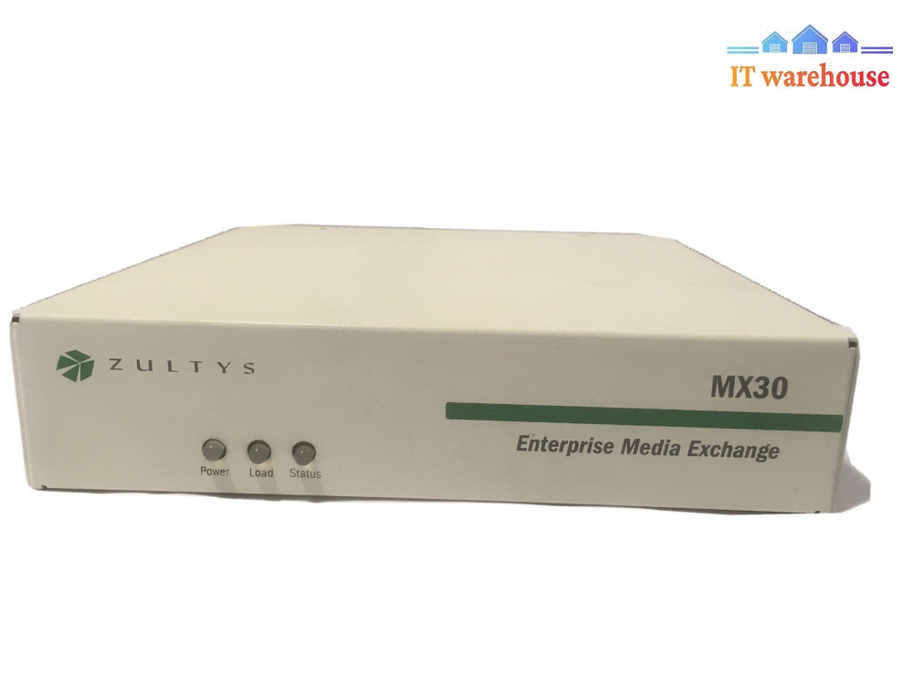 + Zultys Enterprise Media Exchange MX30 PN 89-00030 11C41 004321 W/ AC